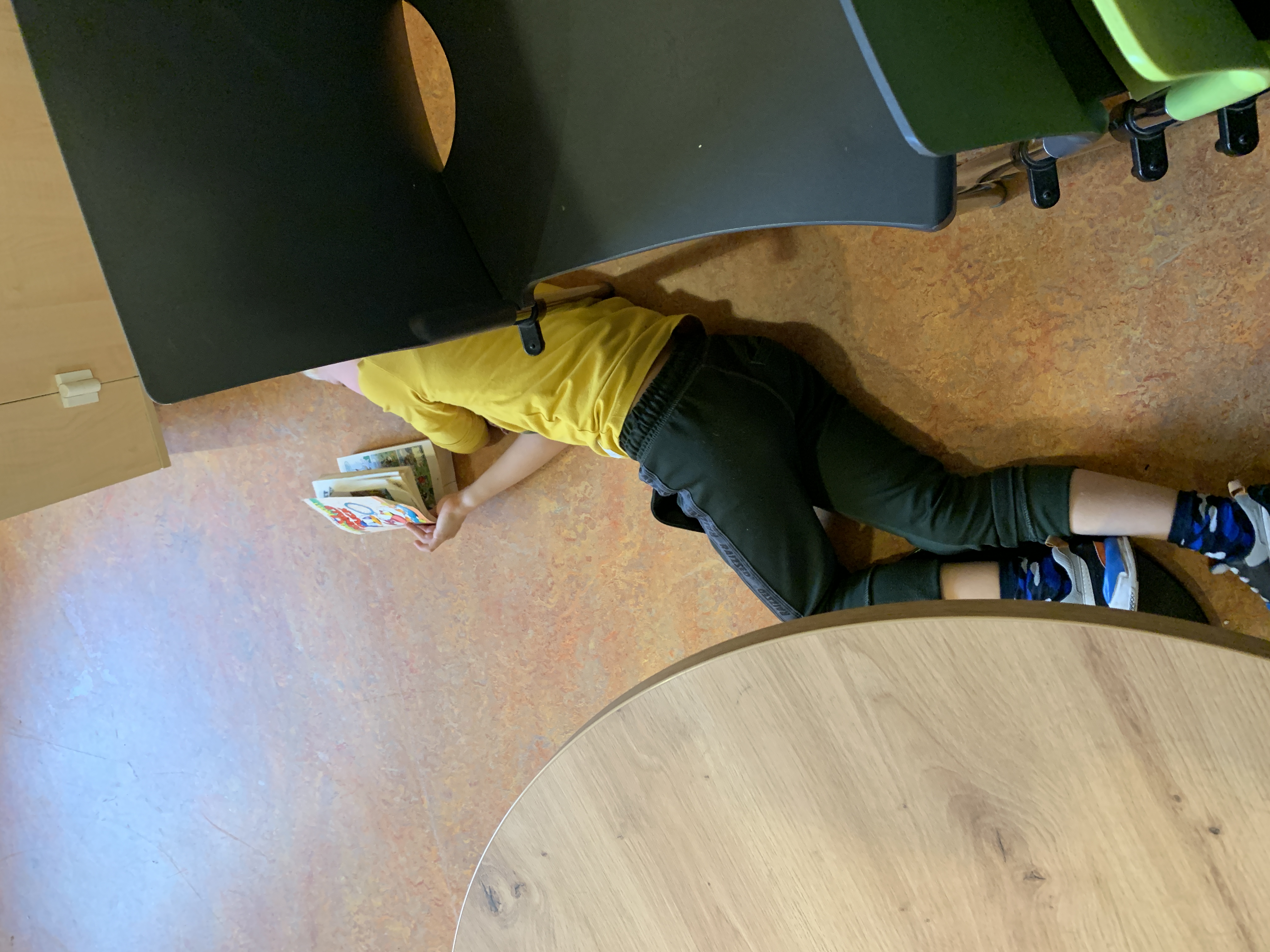 Lezen in de grote zaal