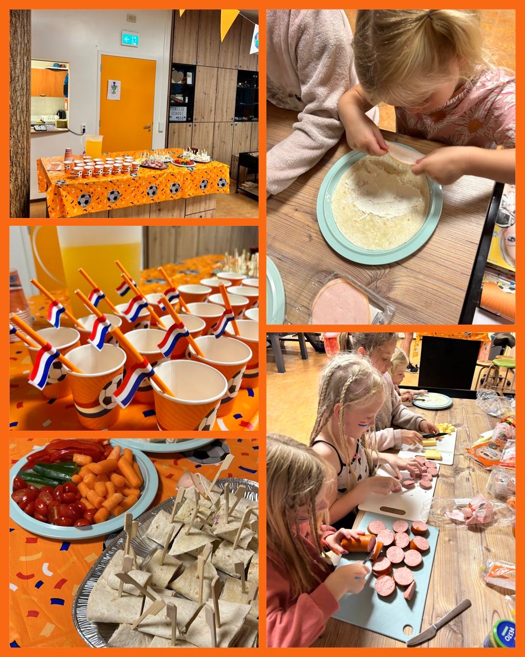 EK feestje bij BSO buren 🧡🦁